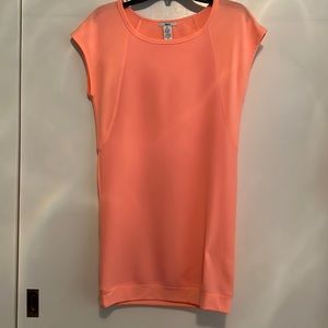NWOT Bar III neon peach mini dress